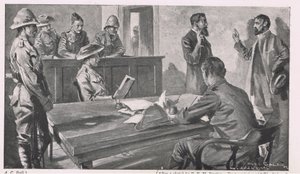 ベンターズドープの裁判所で中立性を誓うボーア、ライフルを届けた